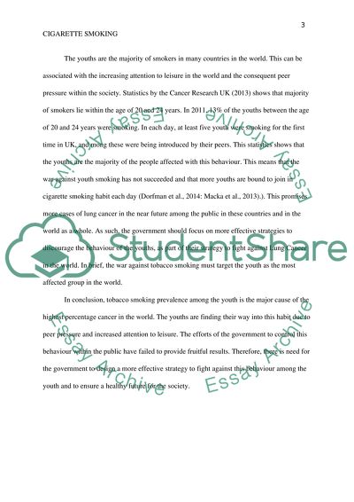 The War against Cigarette Smoking