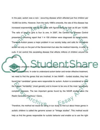 Autism and Autistic Disorders