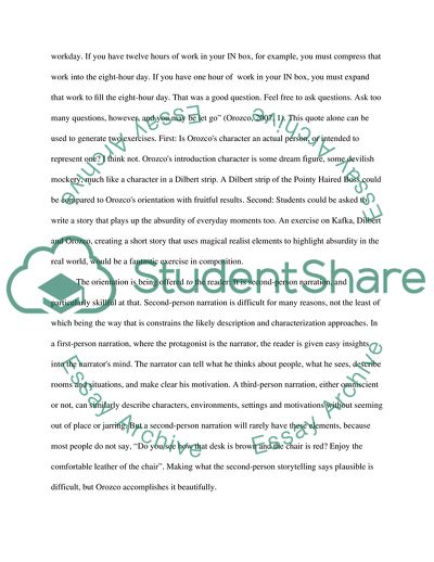 Orozcos Orientation Analysis