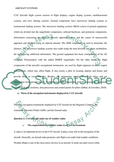 Commercial Aircraft Systems