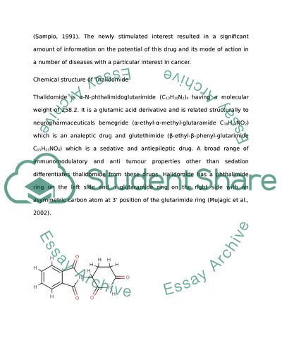 Thalidomide essay image