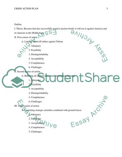 Crisis Action Plan: Iran Successfully Tests a Nuclear Bomb