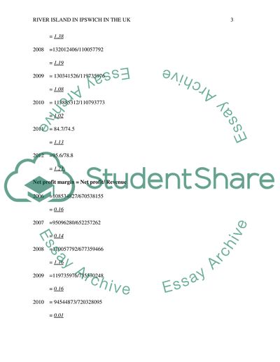 River island in Ipswich in the UK