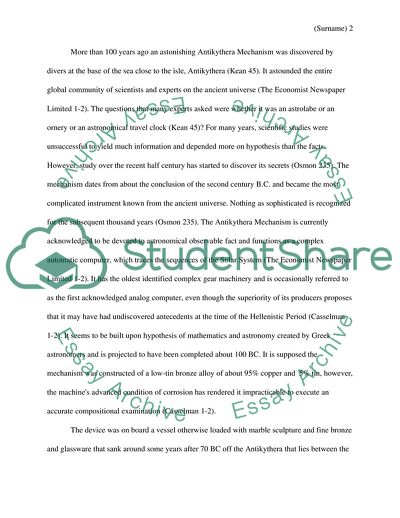 The Antikythera Mechanism