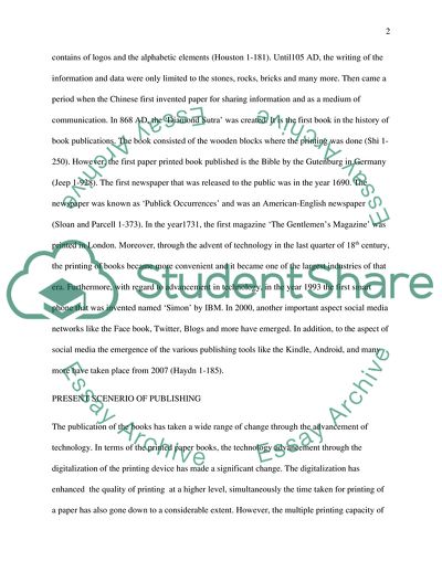 E-Book In Publishing Industry