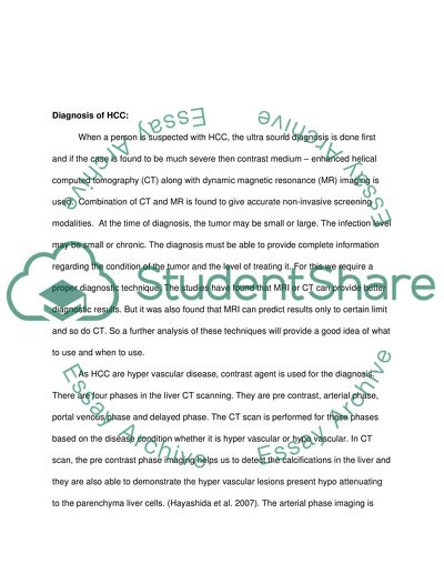 CT and MR Imaging in the Diagnosis of Hepatocellular Carcinoma