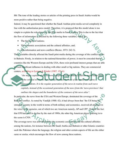 Analysis of Saudi Arabia Press