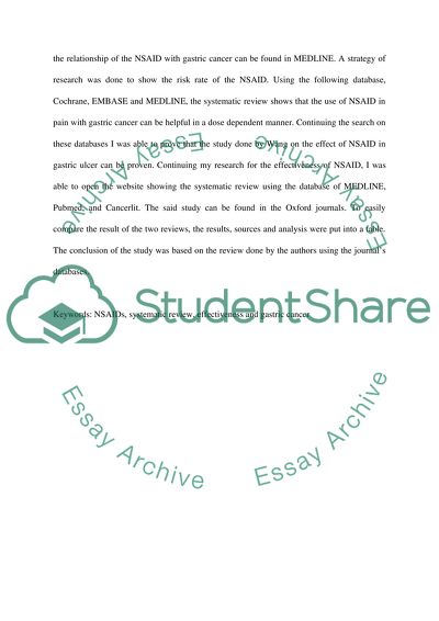Non-steroidal Anti Inflammatory Drugs