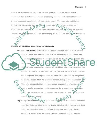 Friedrich Nietzsche on Nihilism