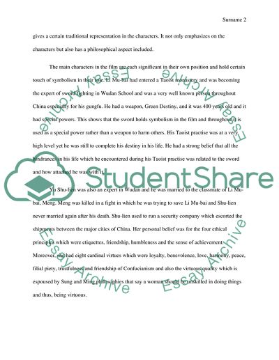 Crouching Tiger Hidden Dragon