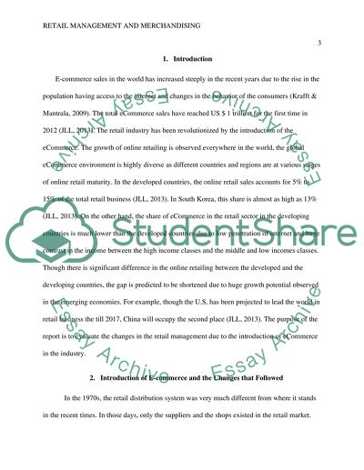 Retail Management and Merchandising