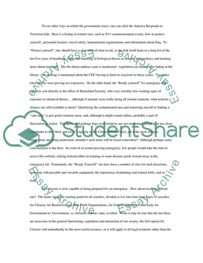 A Cursory Excursion through the US Federal Web Portal