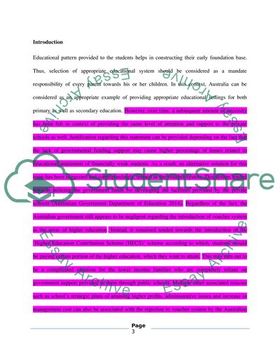 How Might a Voucher System for Schools Work