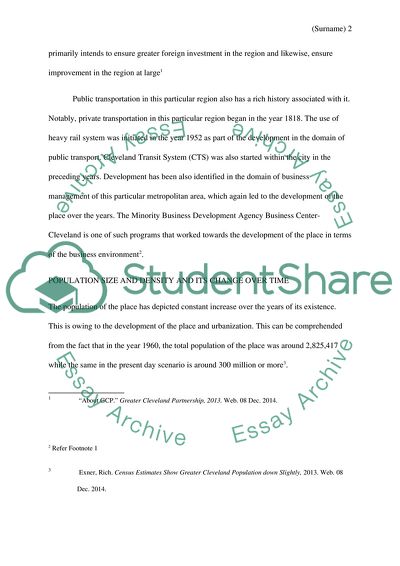 Urban economics paper