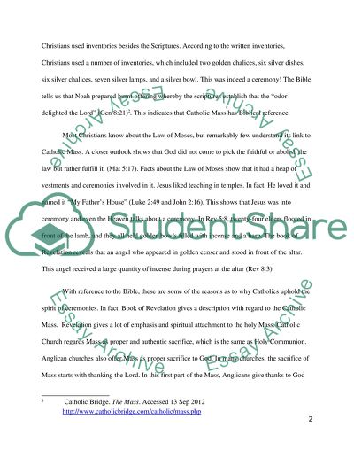 Biblical Reference for the Catholic Mass