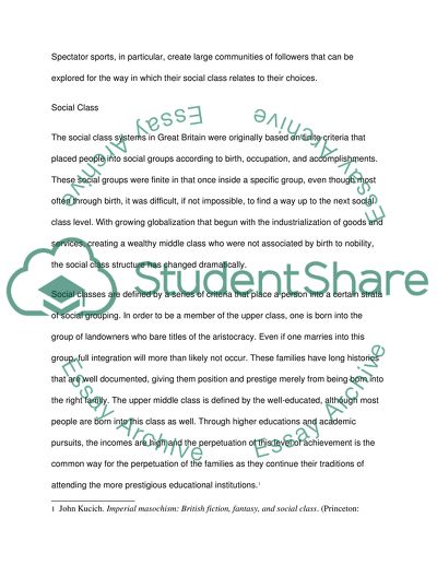 Social Class and the Nature of Leisure and Sport Participation