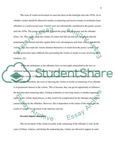 Position Paper for Criminal Justice Class