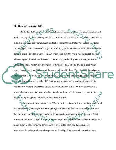 Holistic Examination of Corporate Social Responsibility