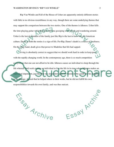 Washington Irvings Rip Van Winkle