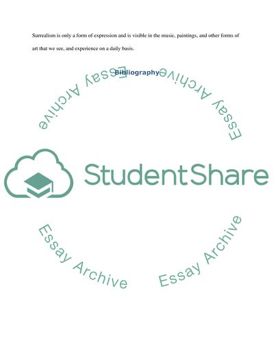 Surrealism, a form of expression