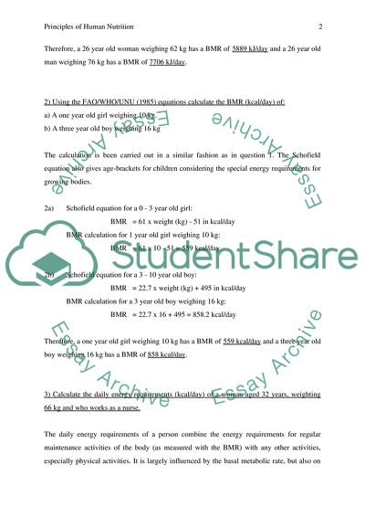 Principles of Human Nutrition