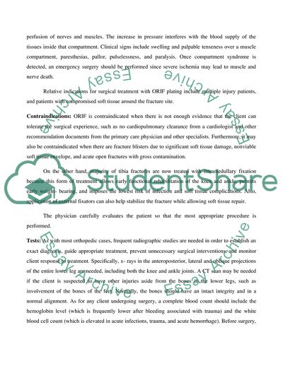 Open Reduction with Internal Fixation of the Tibia and Fibula