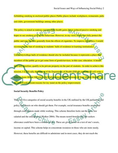Social issues and Ways that I Can Influence Social Policy in My Community