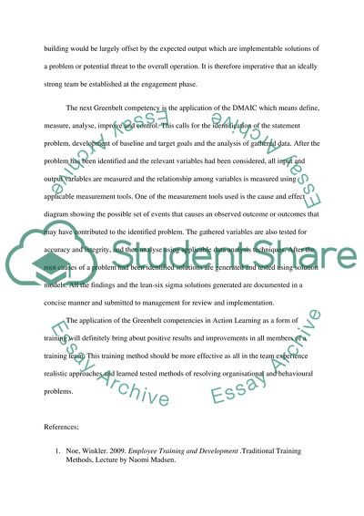 Research report- Trditional training methods