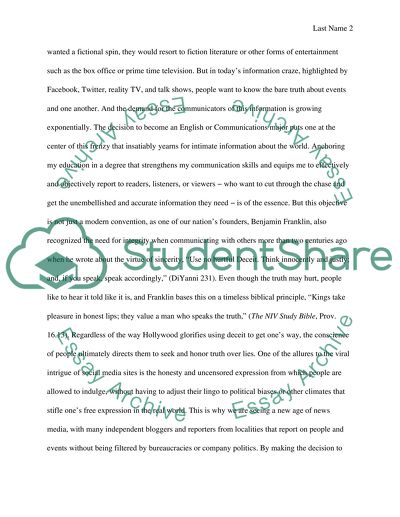 How I Came to be an Engligh Major