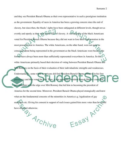 Why Did Obama Win the Election