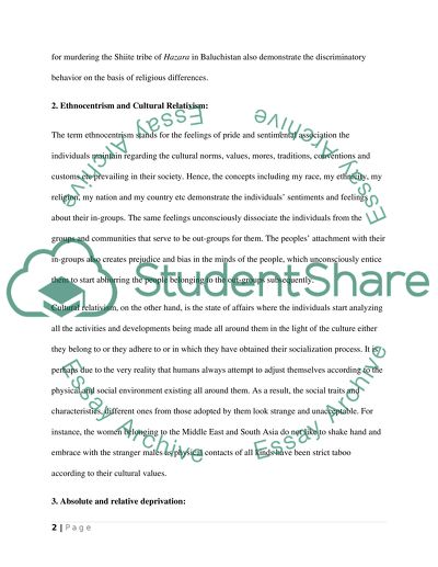 Prejudice and Discrimination