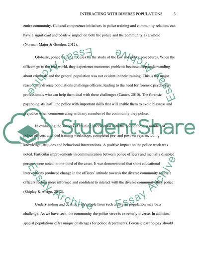 Interacting with Diverse Populations