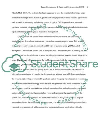 Review of Systems Using QCPR at Trauma Hospital