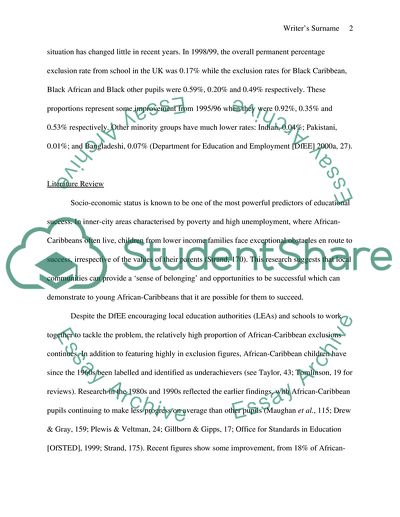 Education among African Caribbean