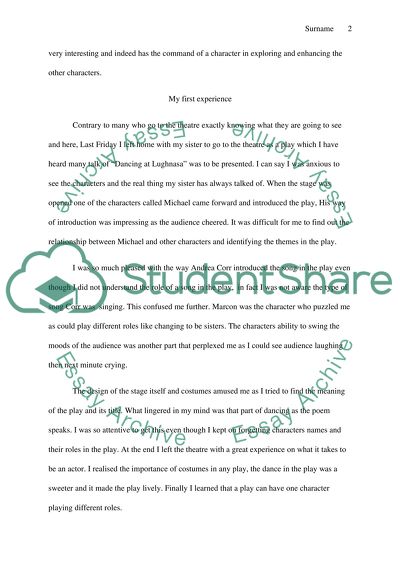 Dancing at lughnasa play