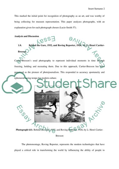 Evolution of 20th Century Photography and Its Incorporation in Artistic Practices