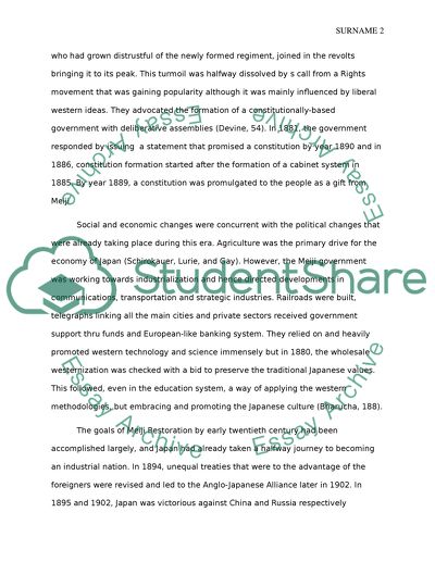 Japanese history - The Meiji Restoration