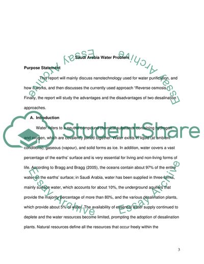 Saudi Arabia Water Challenge