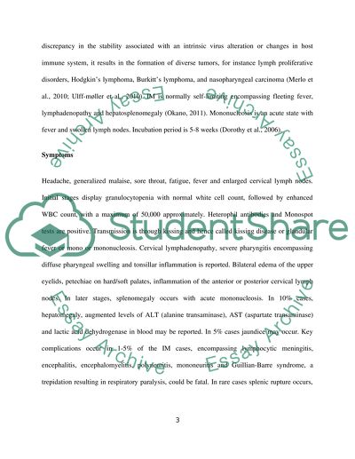 Seroconversion and Infectious Mononucleosis