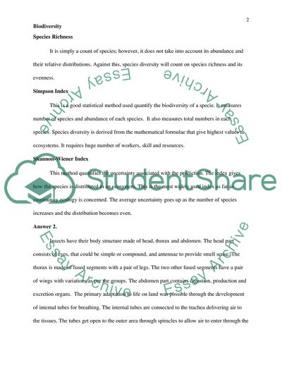 Methods to Measure Biodiversity and Relative Strengths and Weaknesses