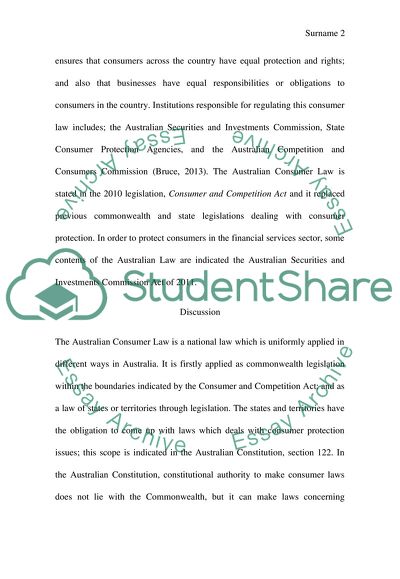 S 18 of the Australian Consumer Law within the Competition and Consumer Act 2010