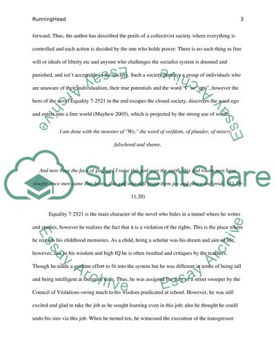 Any Rand`s Anthem: Utopia and Dystopia