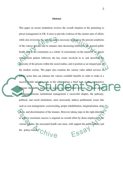 The Management of Secure Institutions