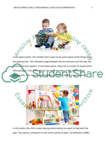 Developing Early Childhood Language Experiences