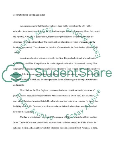 Rise of American Public Education