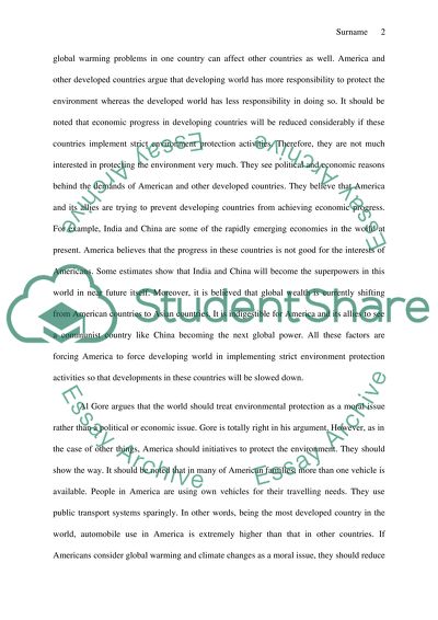 Response to the Film: An Inconvenient Truth