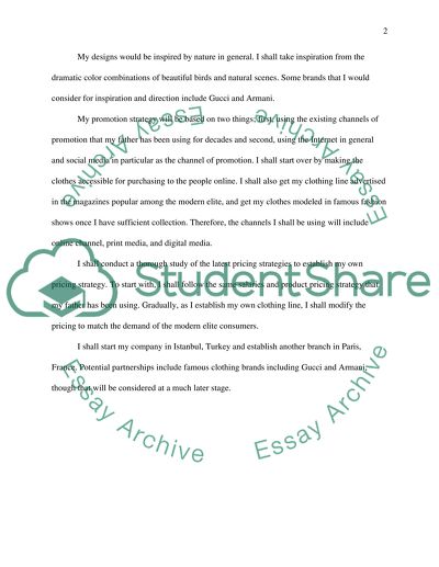 EXECUTIVE SUMMARY OF BUSINESS PLAN