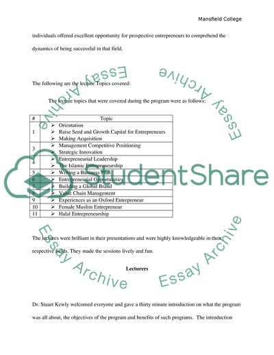 The Mansfield College