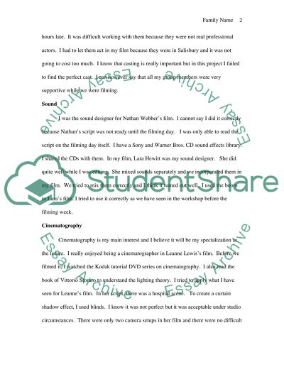 Production Project Evaluation Report