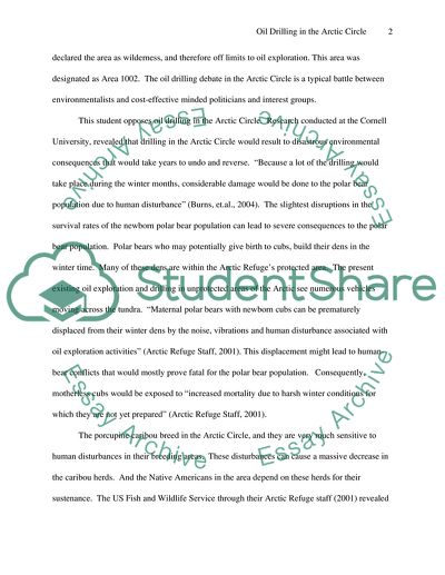 Should Drilling be Allowed in the Arctic